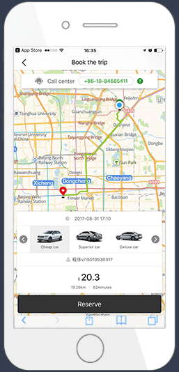 china taxi app image